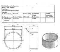 Rundkapsel D 260x132 mm Cordierit-Mullit 001